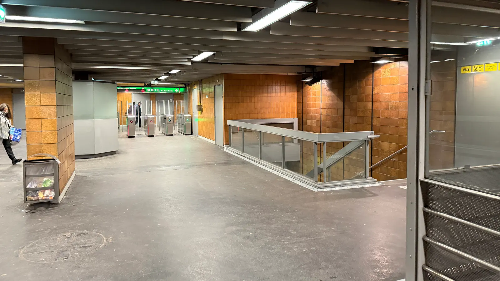 La station de métro Cusset, à l'est de Villeurbanne